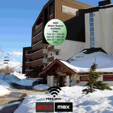 Superb View+Swim Pool+Smart Tv+Netflix+Projector Apartment Huez Exterior photo