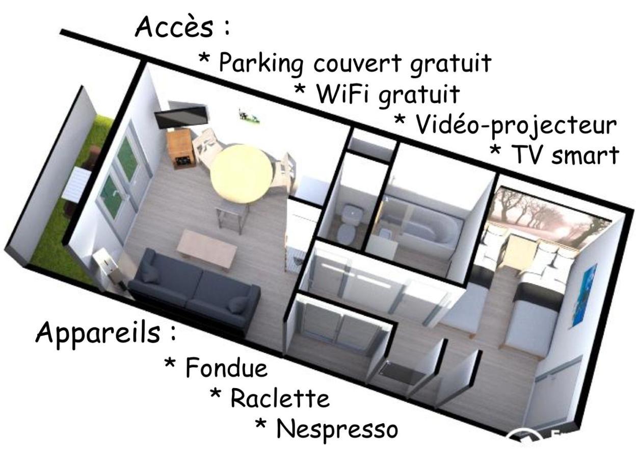 Superb View+Swim Pool+Smart Tv+Netflix+Projector Apartment Huez Exterior photo