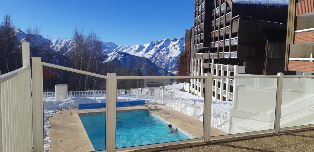 Superb View+Swim Pool+Smart Tv+Netflix+Projector Apartment Huez Exterior photo